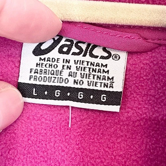 ASICS Womens Pink Winter Soft Shell Full Zip Long Sleeve Hooded Jacket Large NWT
